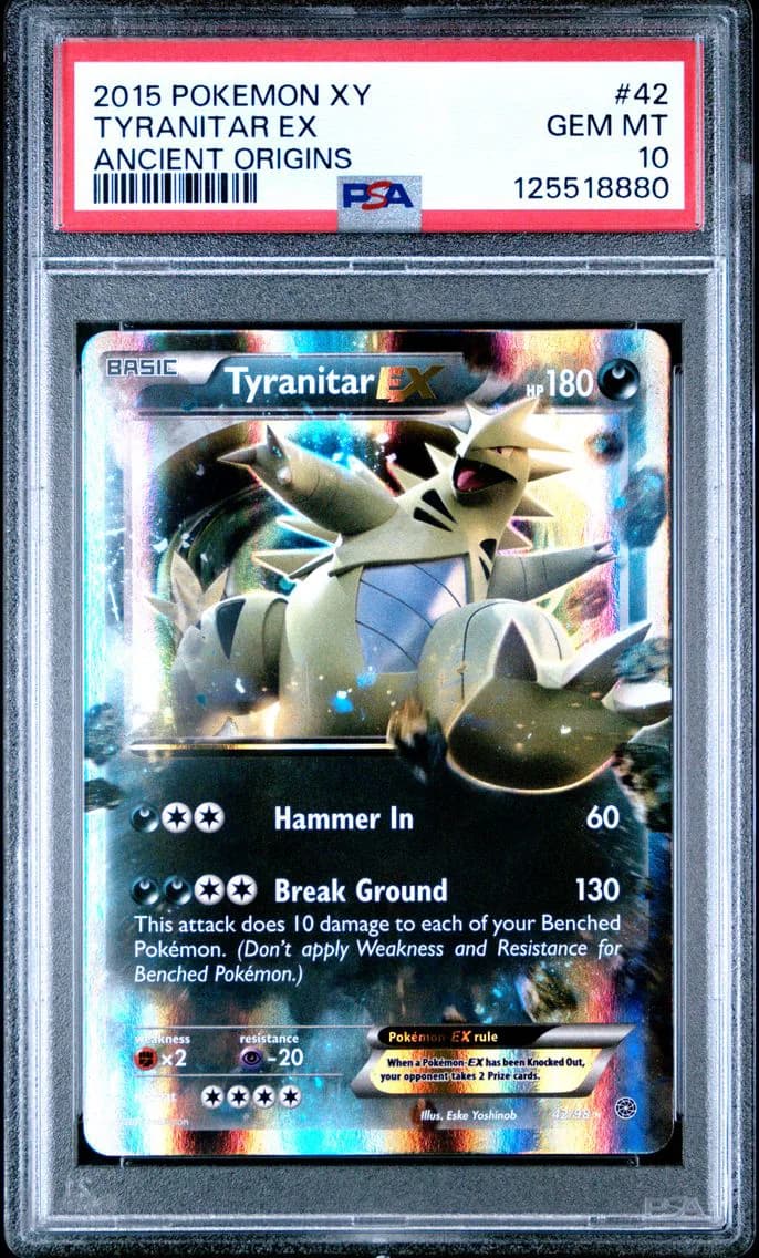Tyranitar EX, XY Ancient Origins, PSA 10