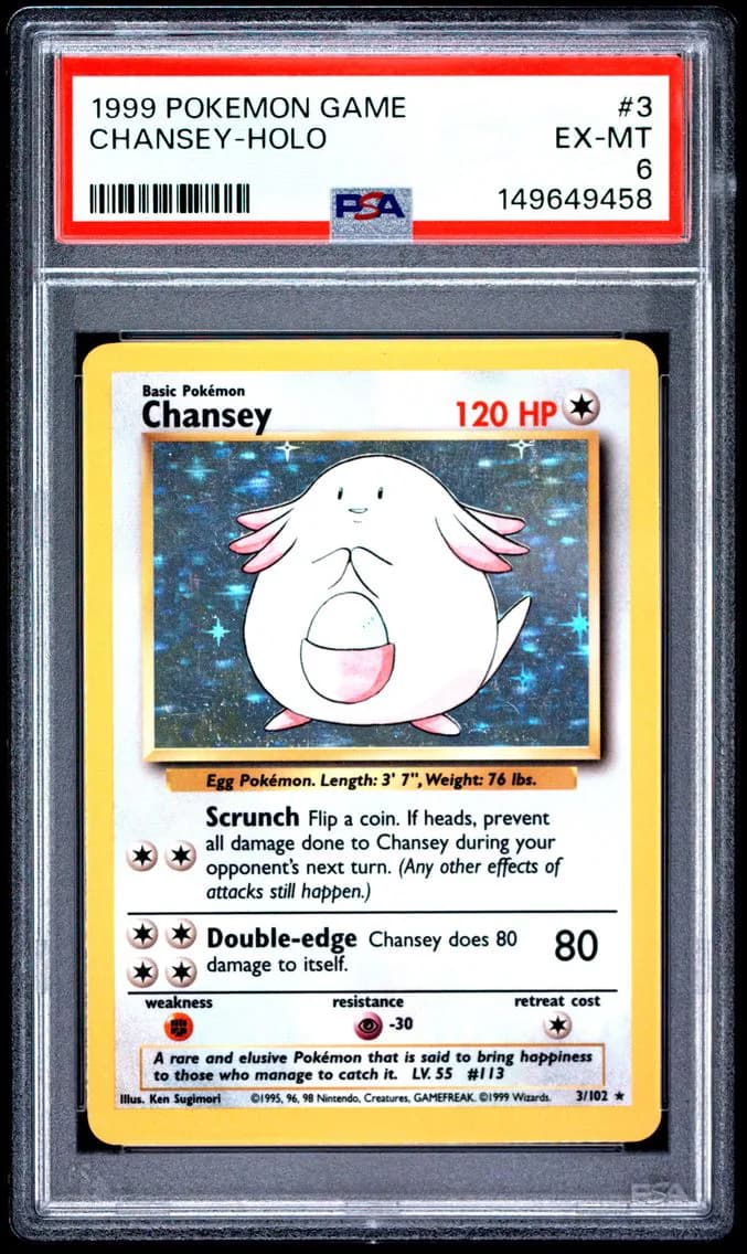 Chansey-Holo, Game, PSA 6