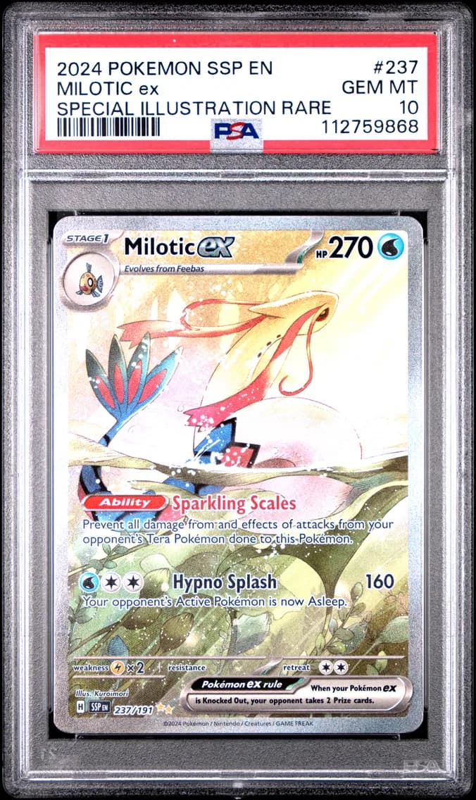Milotic EX, Surging Sparks, PSA 10