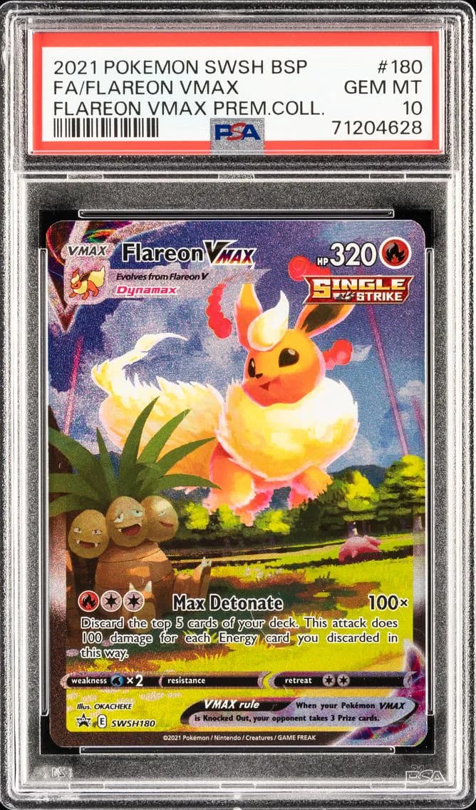 Flareon VMAX, Swsh Black Star Promo, PSA 10