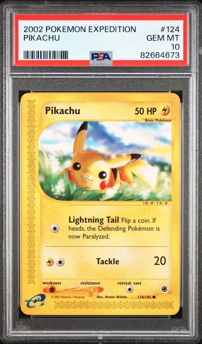 Pikachu, Expedition, PSA 10
