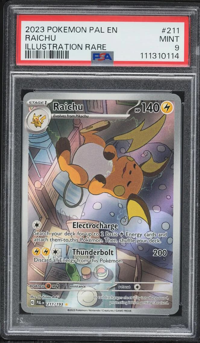 Raichu, Paldea Evolved, PSA 9