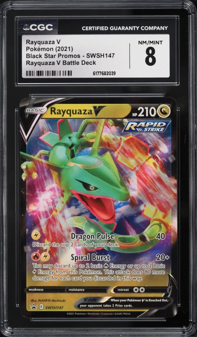 Rayquaza V, Black Star Promos - Sword & Shield, CGC 8