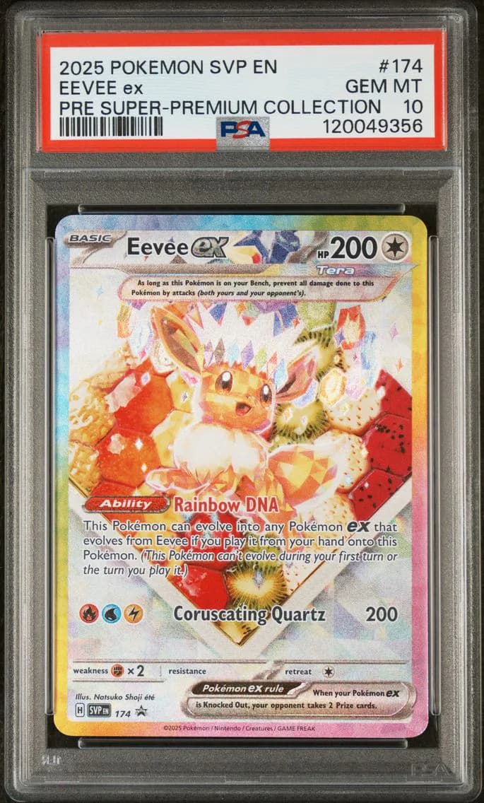 Eevee EX, SV Black Star Promo, PSA 10