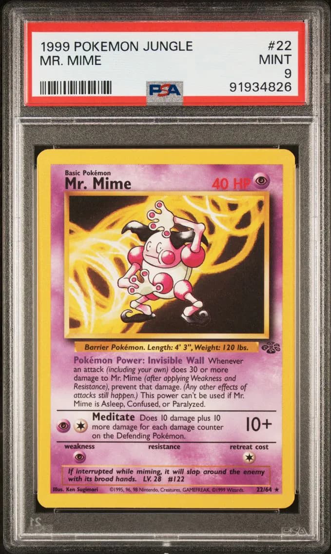 Mr. Mime, Jungle, PSA 9