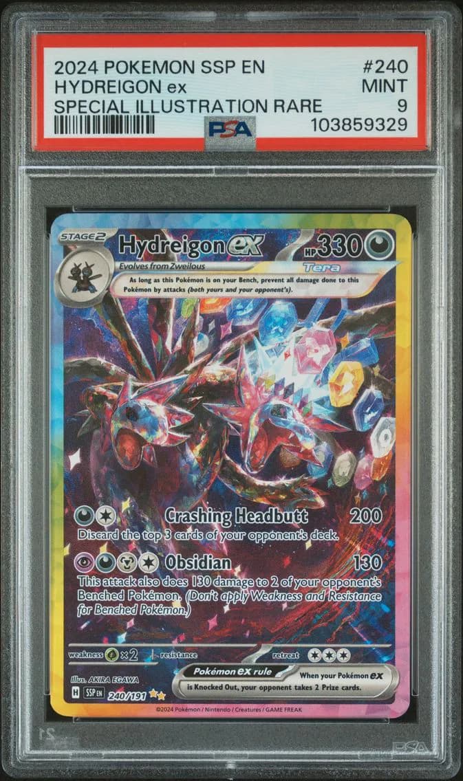 Hydreigon EX, Surging Sparks, PSA 9