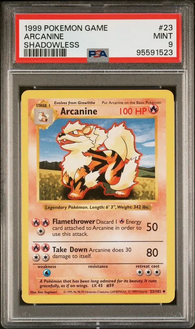 Arcanine, Game, PSA 9
