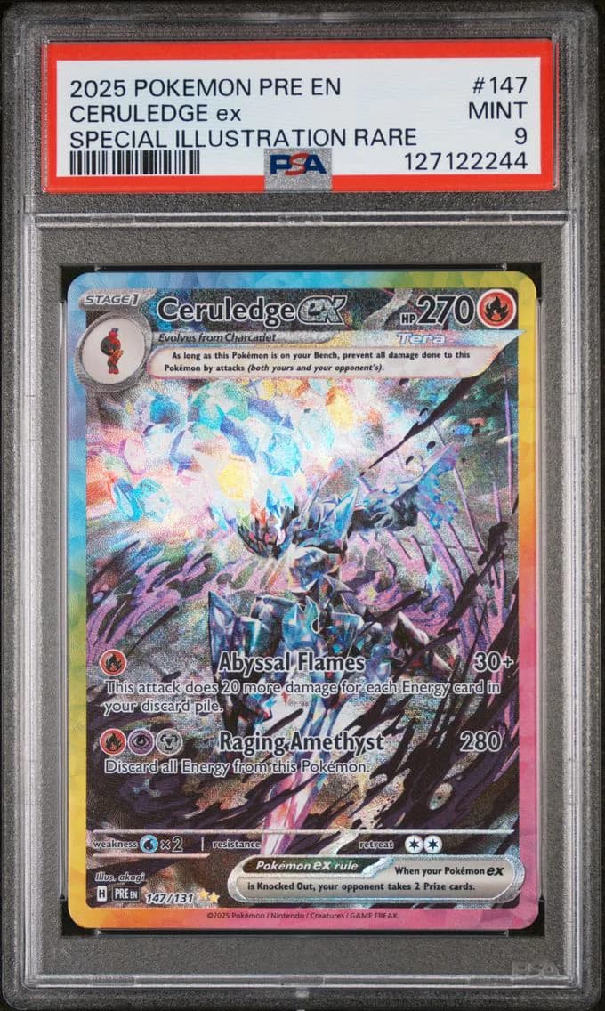 Ceruledge EX, Prismatic Evolutions, PSA 9