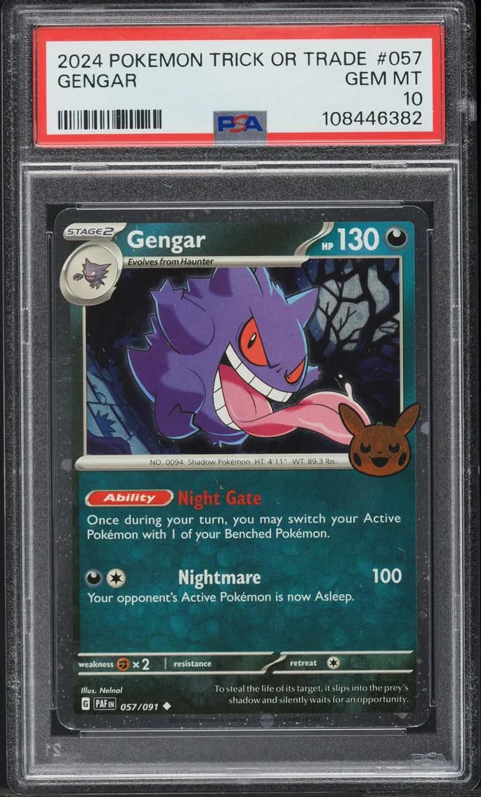 Gengar, Trick or Trade, PSA 10
