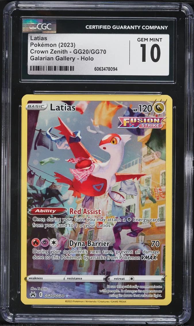 Latias, Crown Zenith, CGC 10