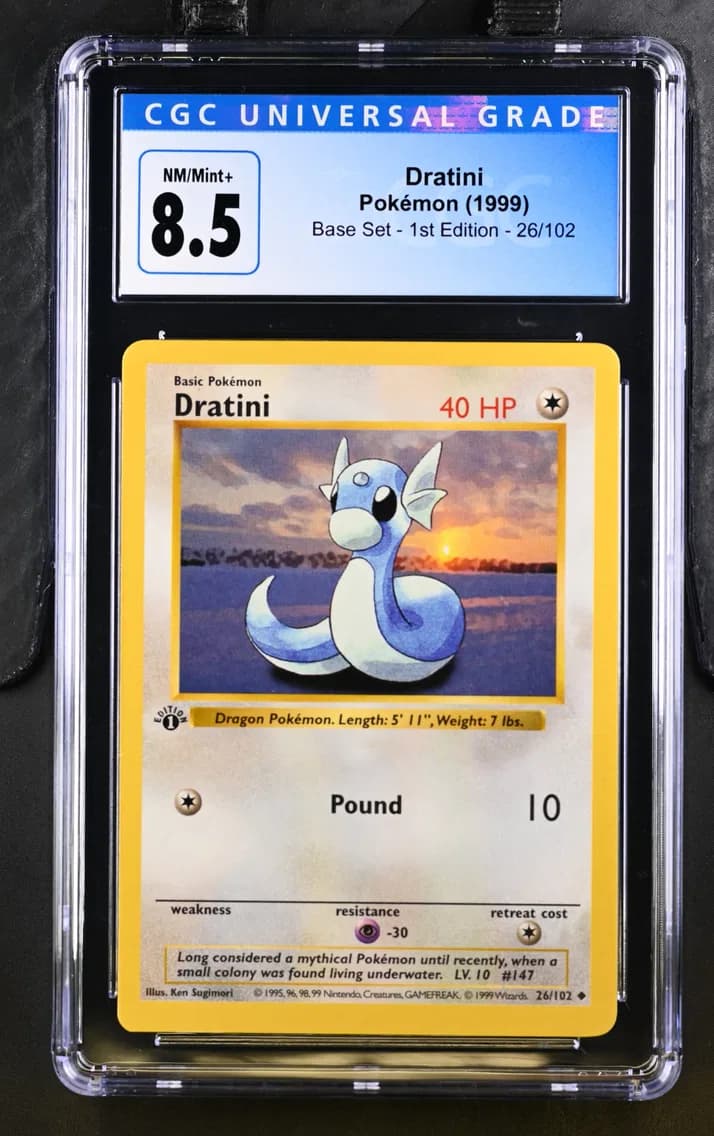 Dratini, Base Set - 1st Edition, CGC 8.5