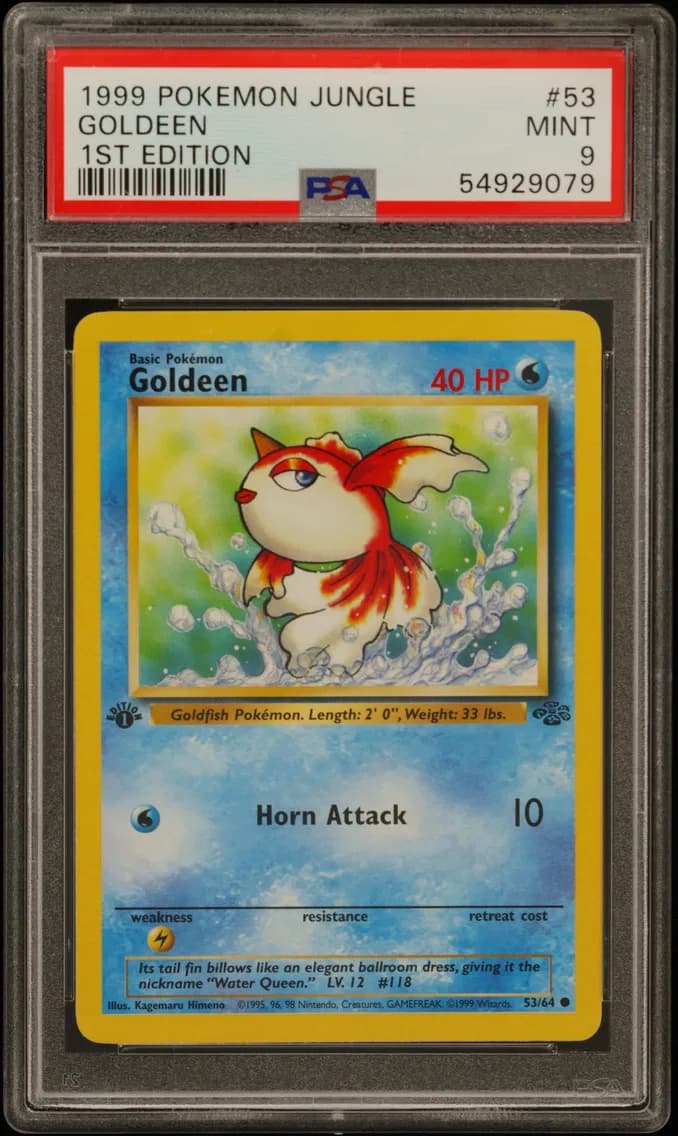 Goldeen 1st Edition, Jungle, PSA 9