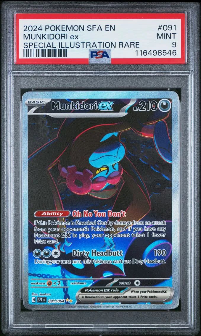 Munkidori EX, Shrouded Fable, PSA 9