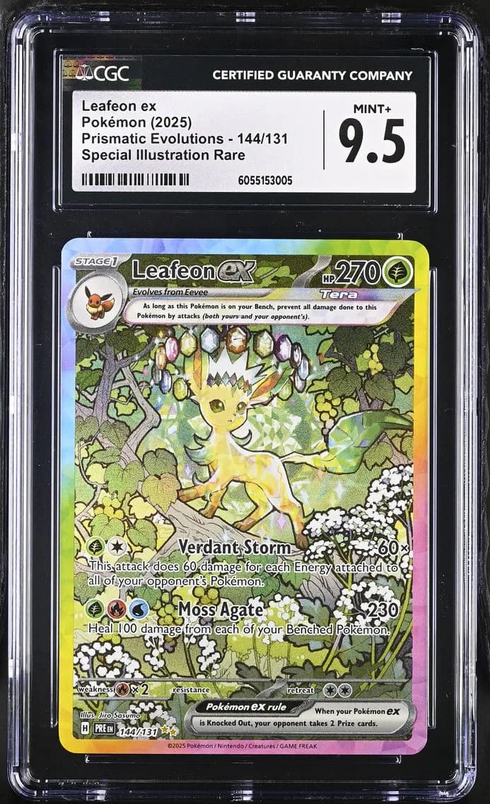Leafeon ex, Prismatic Evolutions, CGC 9.5