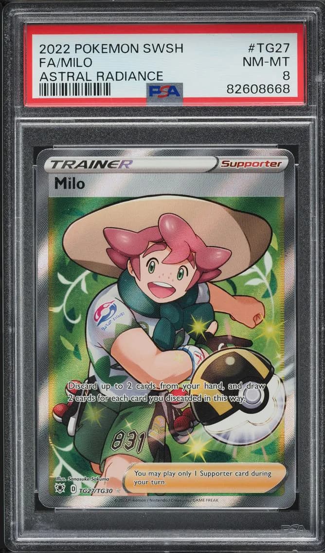 Milo, Sword & Shield Astral Radiance, PSA 8