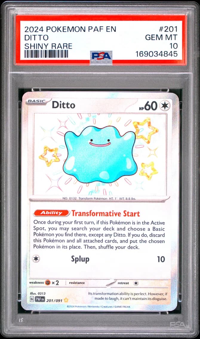 Ditto, Paldean Fates, PSA 10