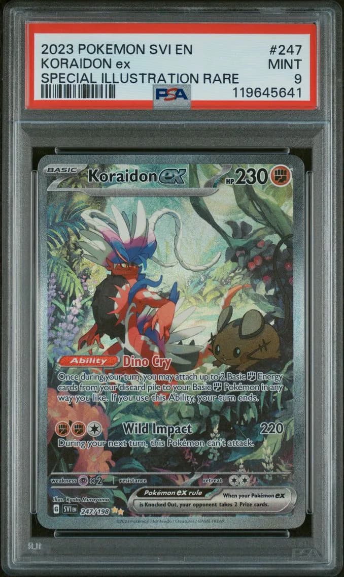 Koraidon EX, Scarlet & Violet, PSA 9