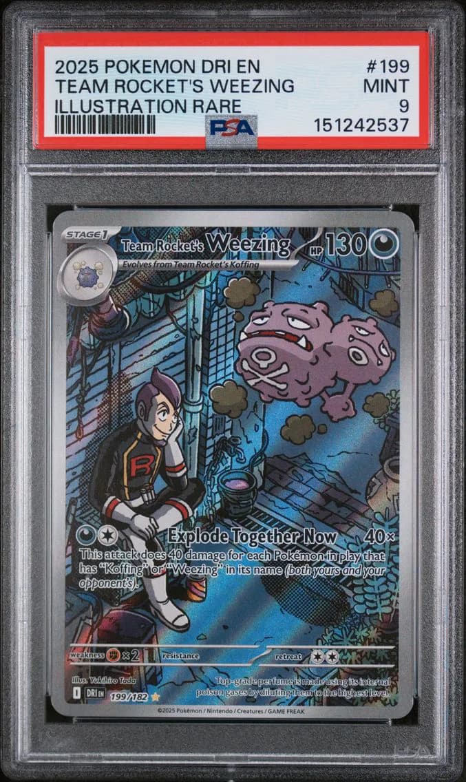 Team Rocket's Weezing, Destined Rivals, PSA 9
