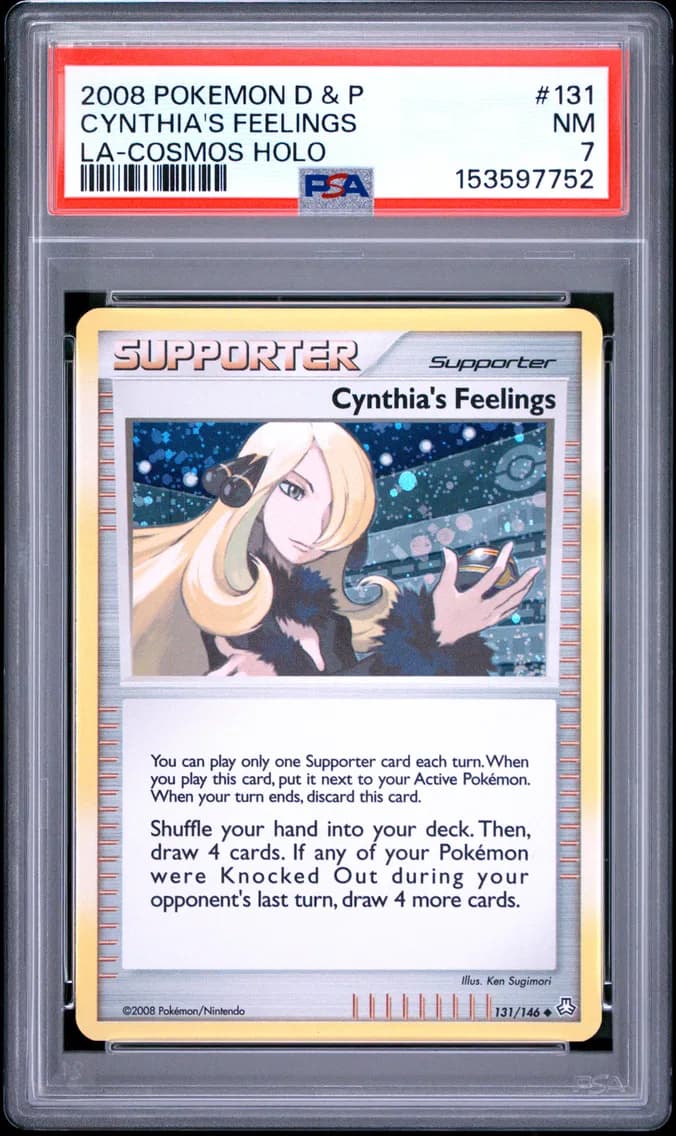 Cynthia's Feelings-Holo, Diamond & Pearl Legends Awakened, PSA 7