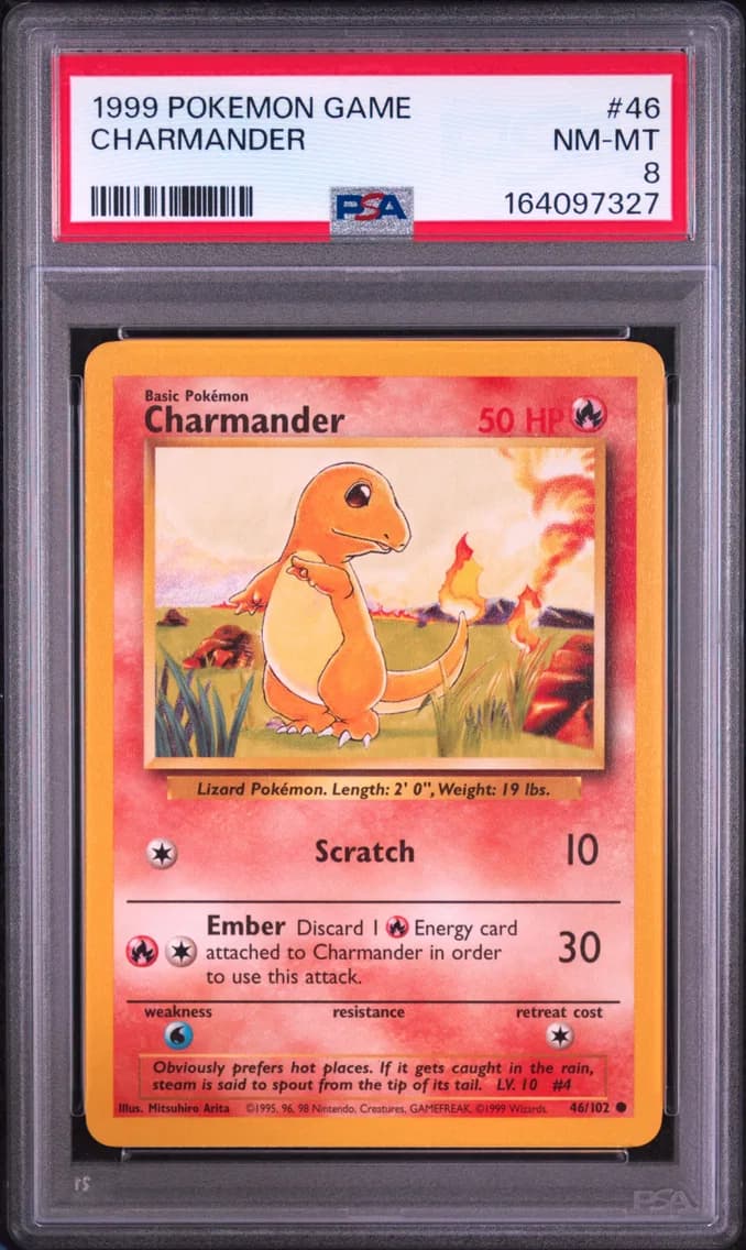 Charmander, Game, PSA 8