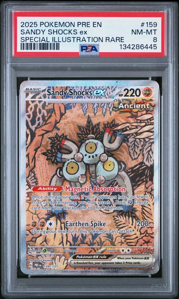 Sandy Shocks EX, Prismatic Evolutions, PSA 8