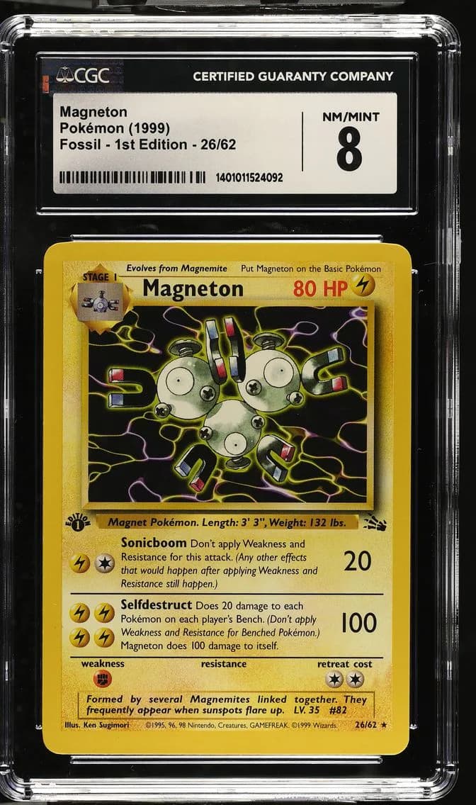 Magneton, Fossil - 1st Edition, CGC 8