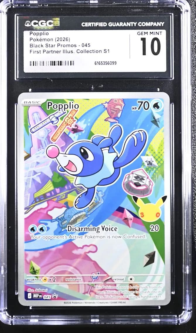 Popplio, Black Star Promos - Mega Evolution MEP EN, CGC 10