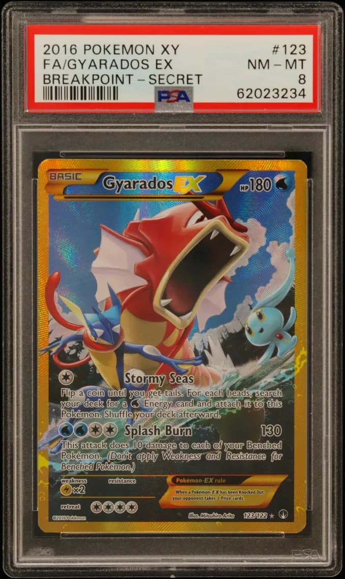 Gyarados EX, XY Breakpoint, PSA 8