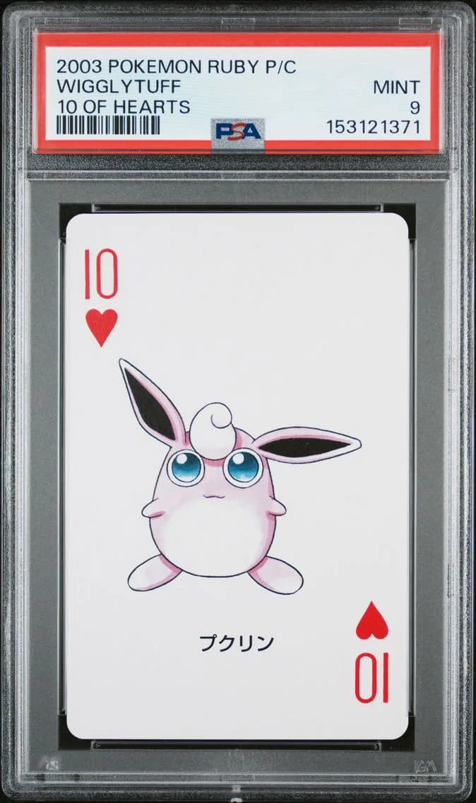 Wigglytuff, Ruby Version Playing Cards, PSA 9