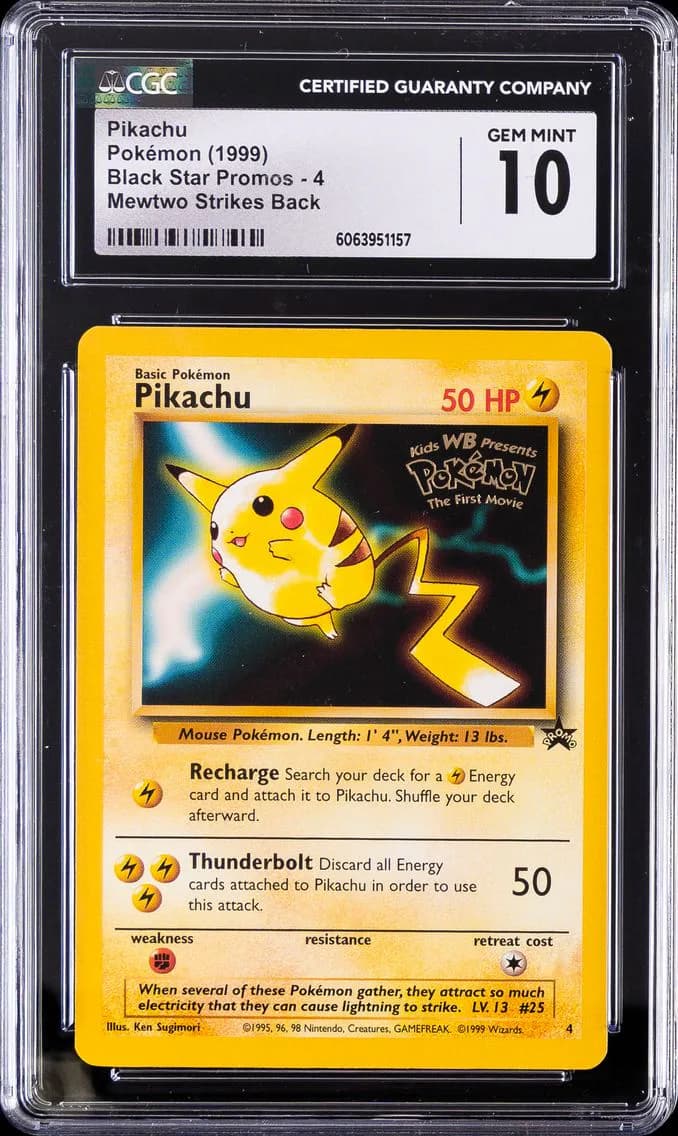 Pikachu, Black Star Promos - WotC, CGC 10