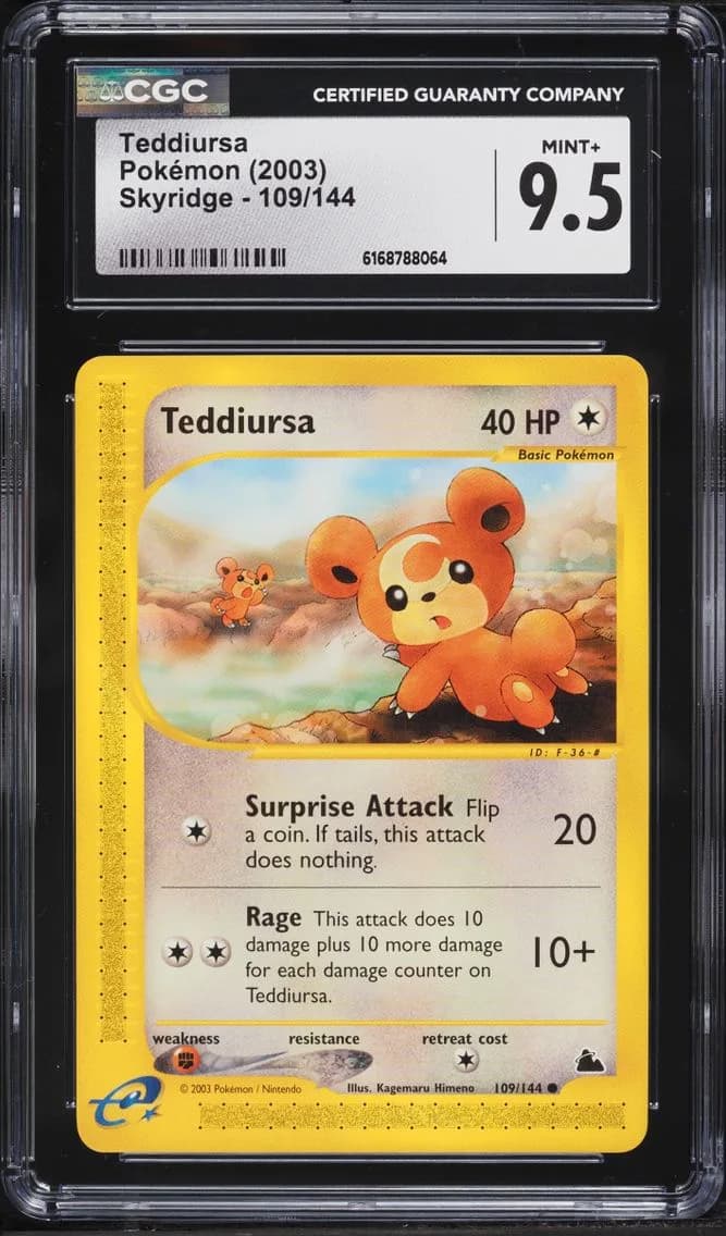 Teddiursa, Skyridge, CGC 9.5