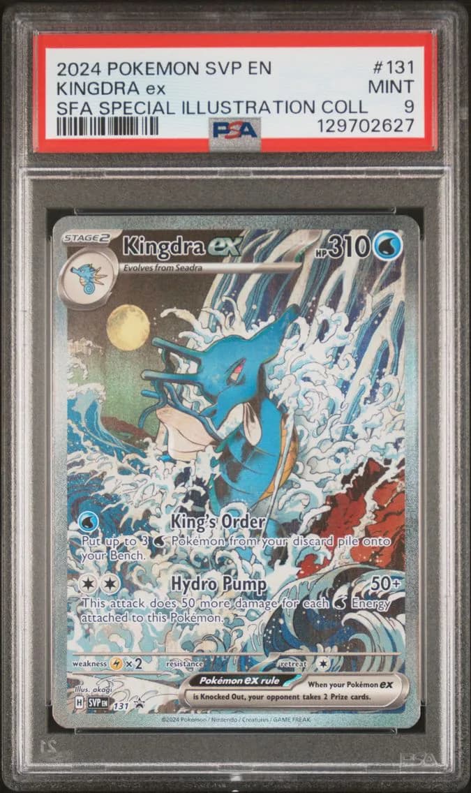 Kingdra EX, SV Black Star Promo, PSA 9