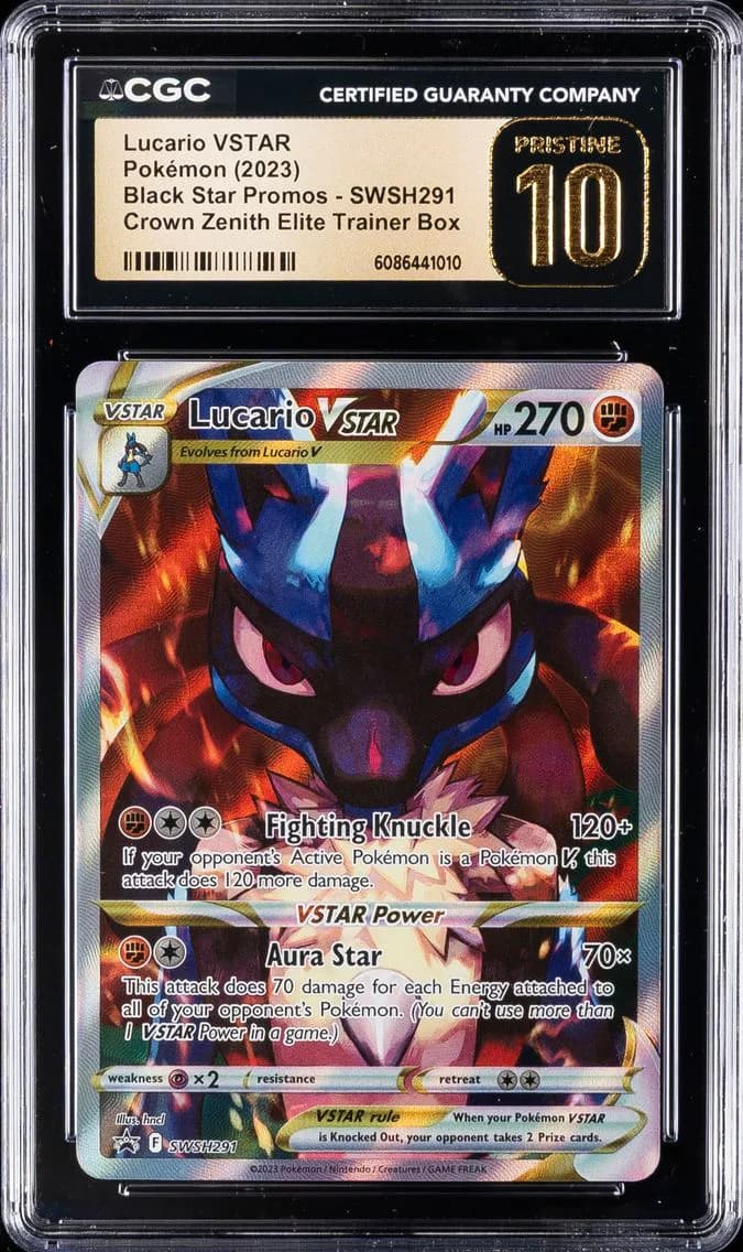 Lucario VSTAR, Black Star Promos - Sword & Shield, CGC 10