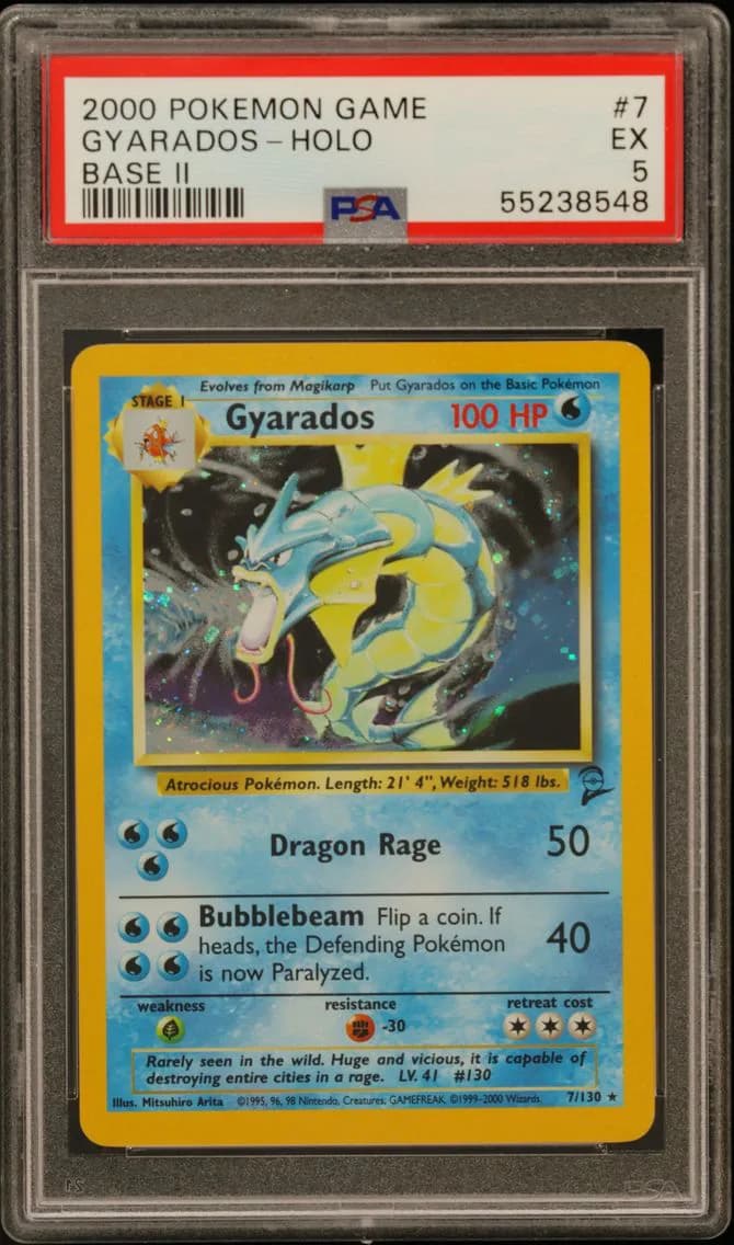 Gyarados-Holo, Game Base II, PSA 5