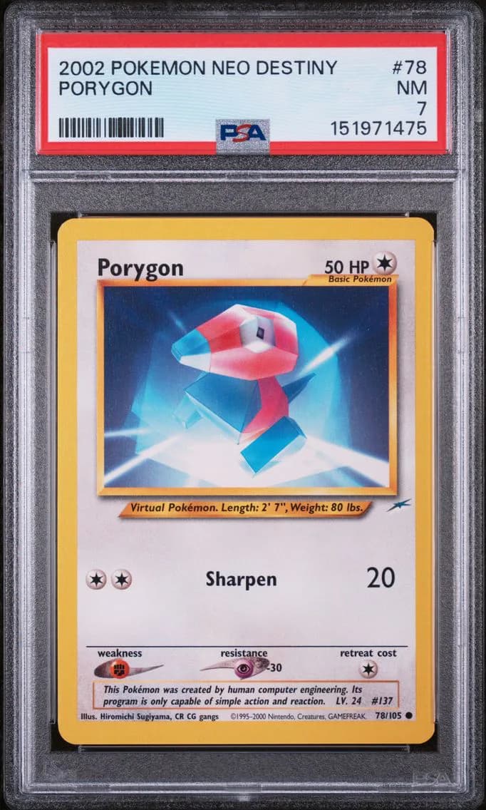 Porygon, Neo Destiny, PSA 7