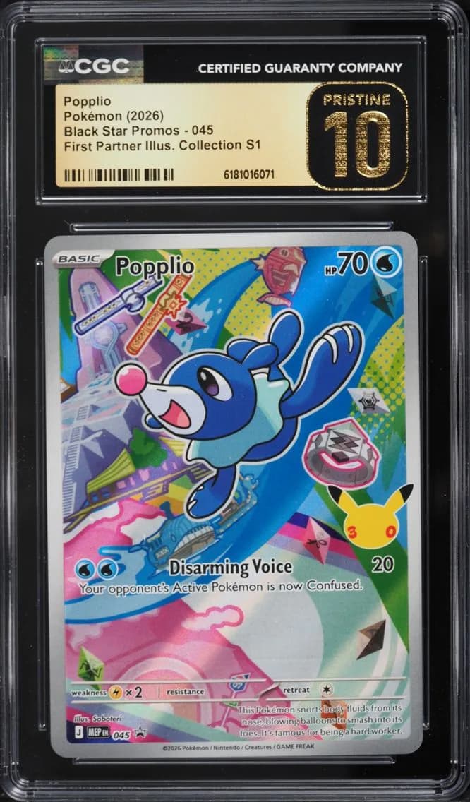 Popplio, Black Star Promos - Mega Evolution MEP EN, CGC 10