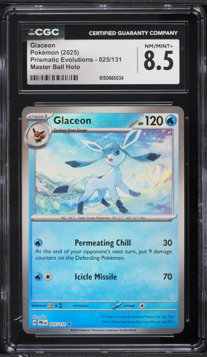 Glaceon, Prismatic Evolutions, CGC 8.5