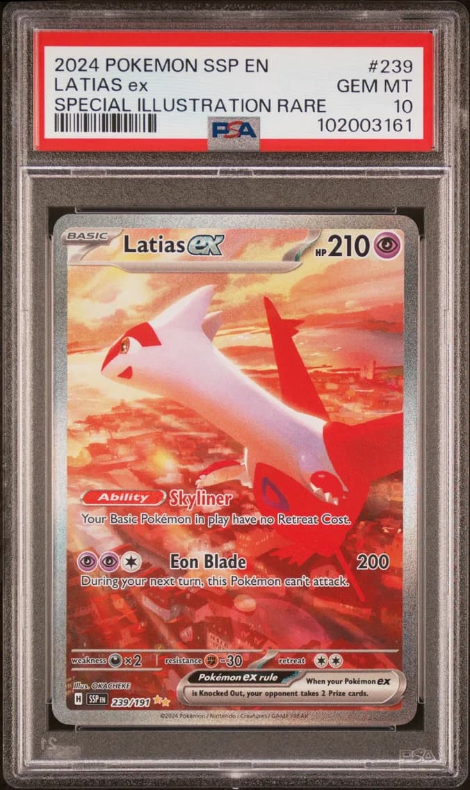 Latias EX, Surging Sparks, PSA 10