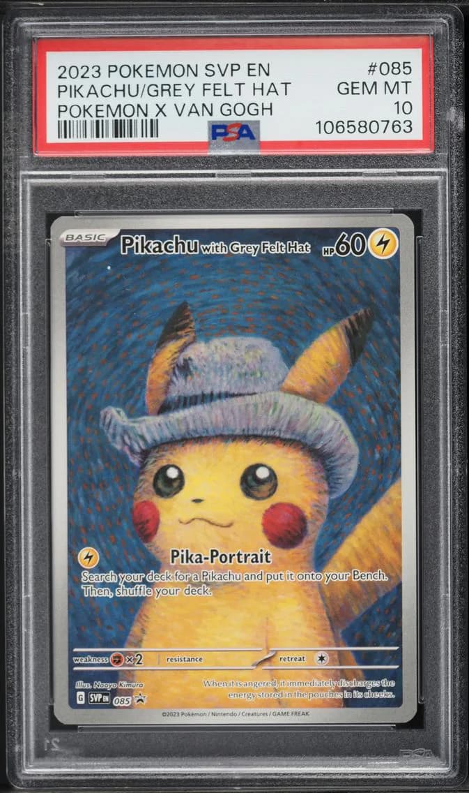 Pikachu With Grey Felt Hat, SV Black Star Promo, PSA 10