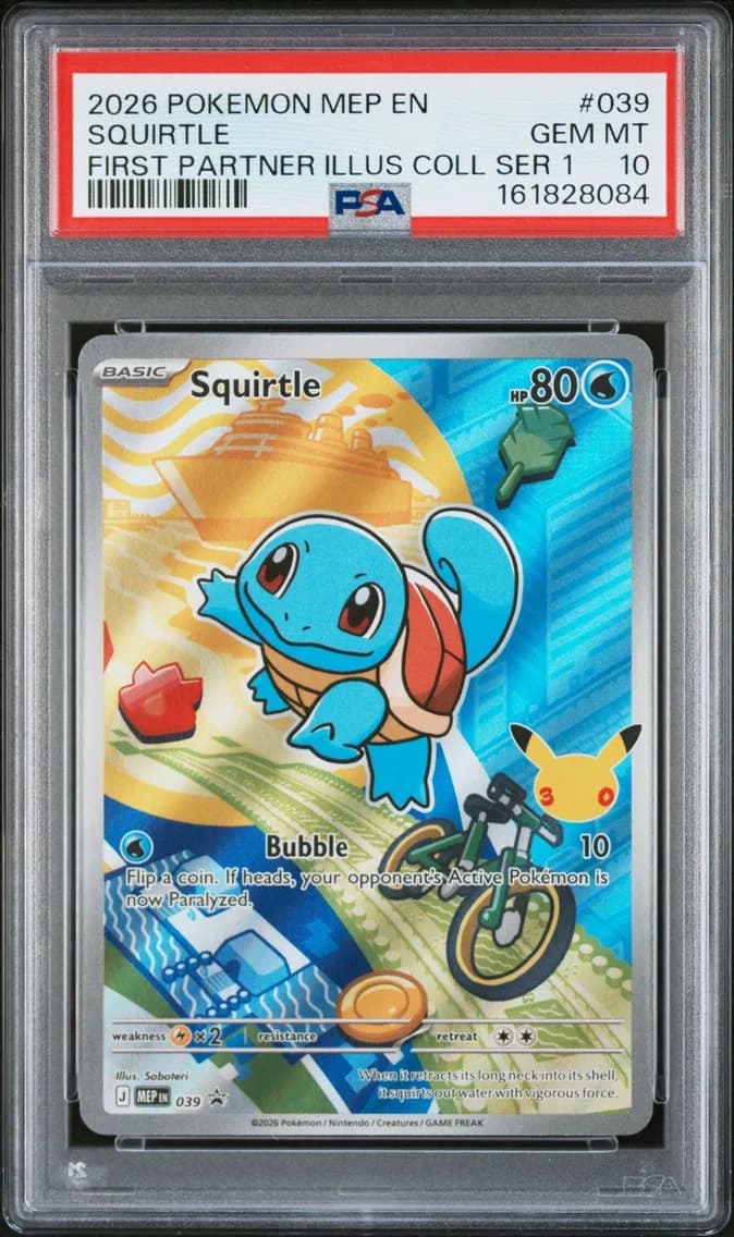Squirtle, Me Black Star Promo, PSA 10