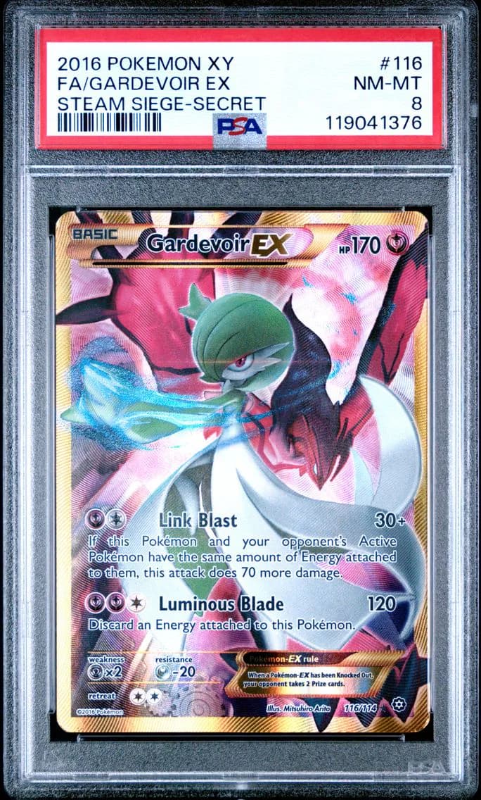 Gardevoir EX, XY Steam Siege, PSA 8