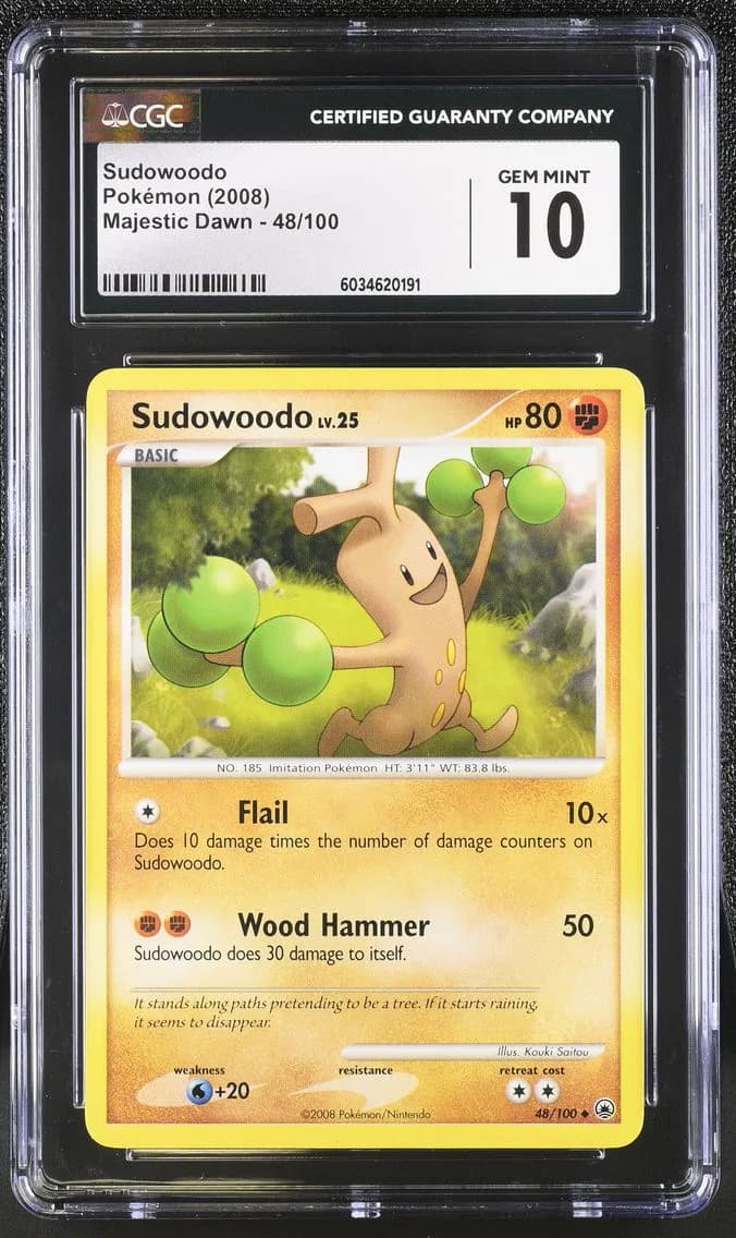 Sudowoodo, Majestic Dawn, CGC 10