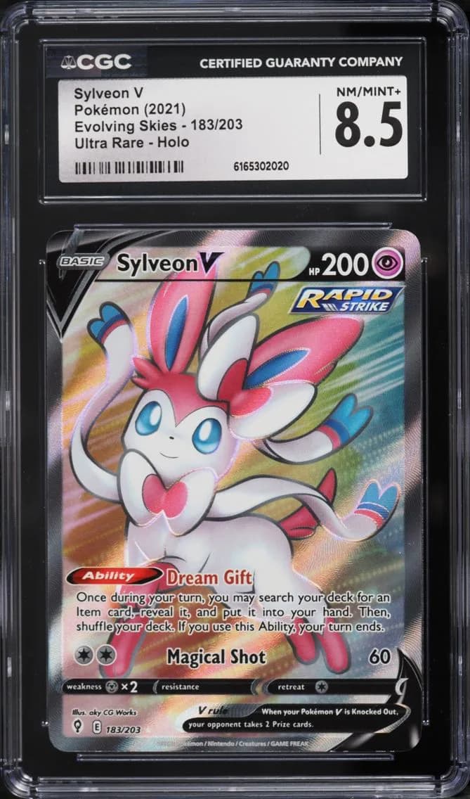 Sylveon V, Evolving Skies, CGC 8.5