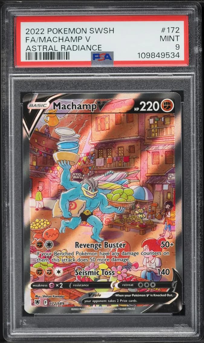 Machamp V, Sword & Shield Astral Radiance, PSA 9