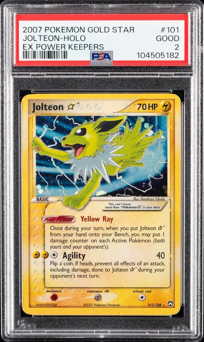 Jolteon-Holo, EX Power Keepers, PSA 2