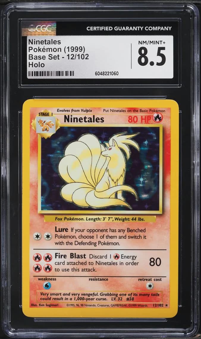 Ninetales-Holo, Base Set - Unlimited, CGC 8.5
