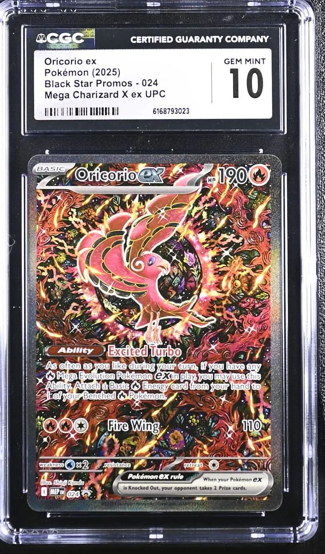 Oricorio ex, Black Star Promos - Mega Evolution MEP EN, CGC 10