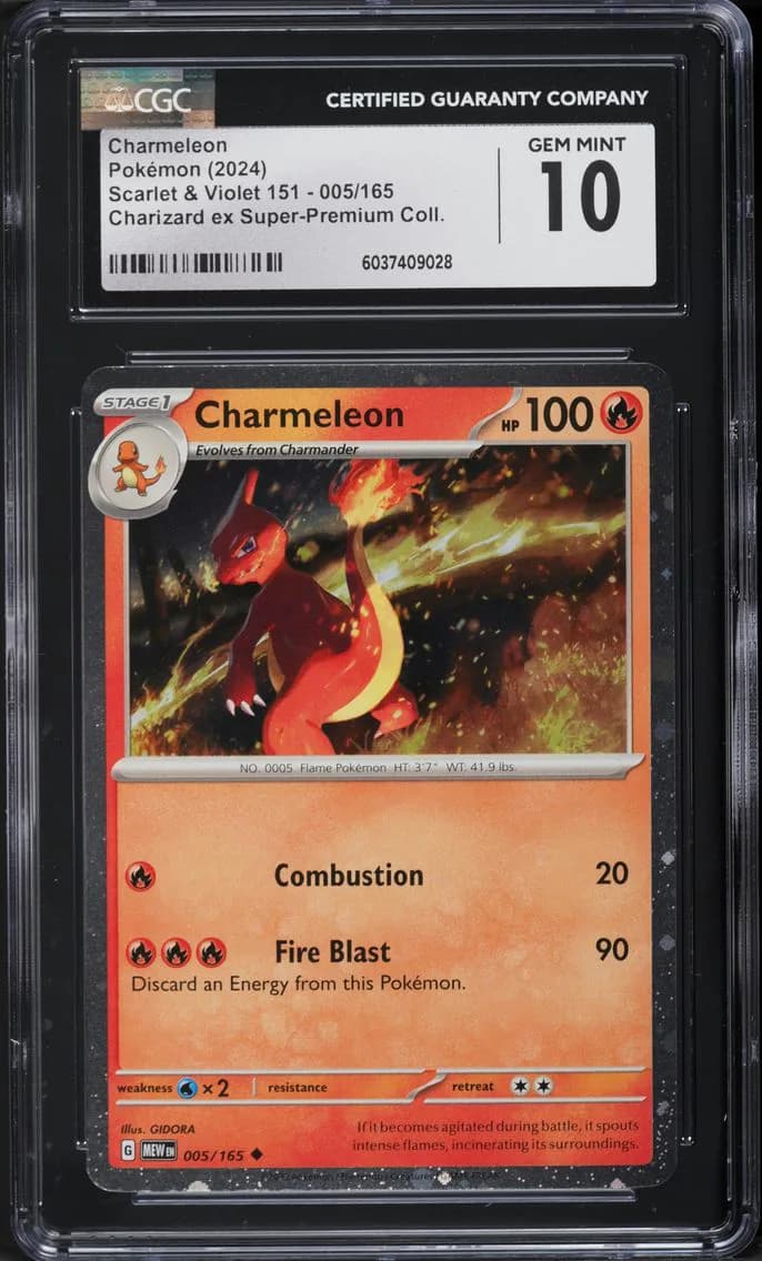 Charmeleon, Scarlet & Violet 151, CGC 10