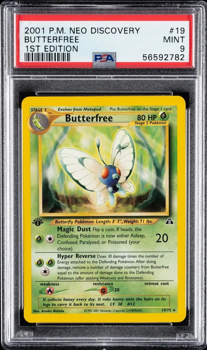 Butterfree, Neo Discovery, PSA 9