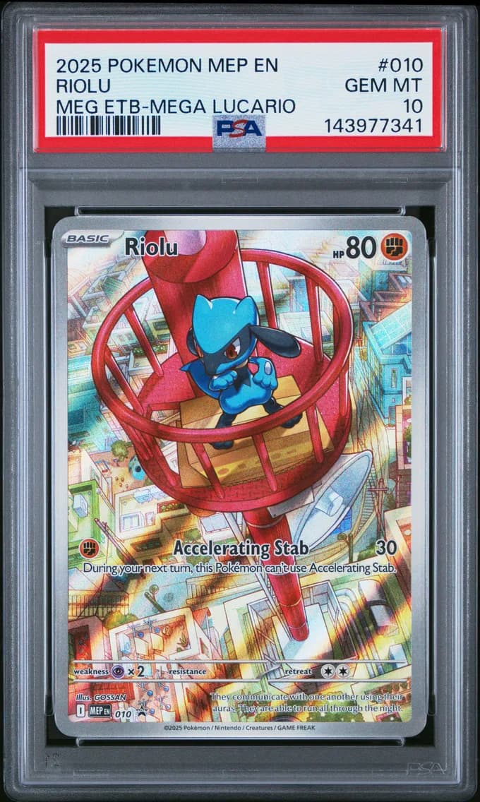 Riolu, Me Black Star Promo, PSA 10